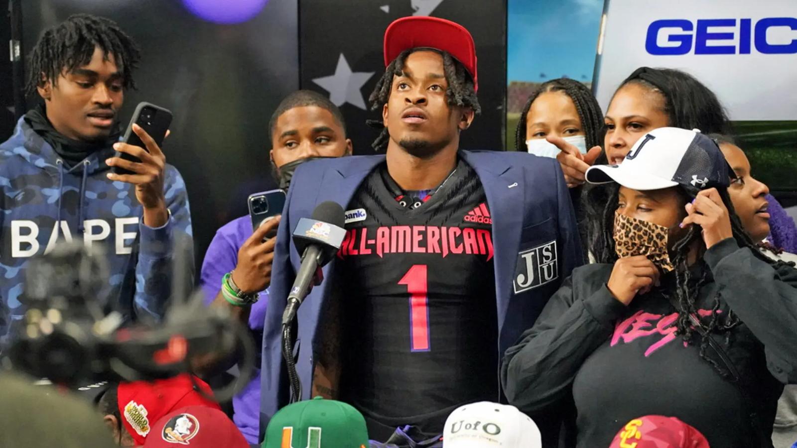 Kevin Coleman shocks the recruiting world by committing to Jackson State at the All-American Bowl