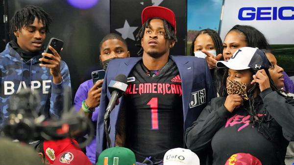 Kevin Coleman shocks the recruiting world by committing to Jackson State at the All-American Bowl