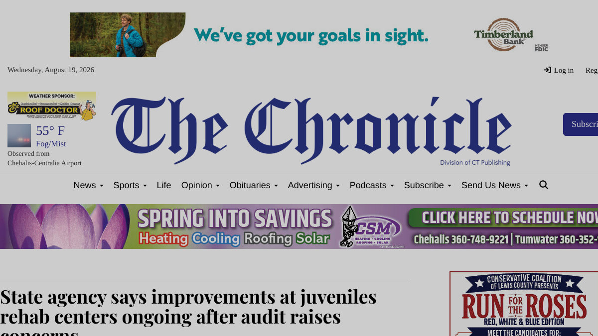 Screenshot of chronicle