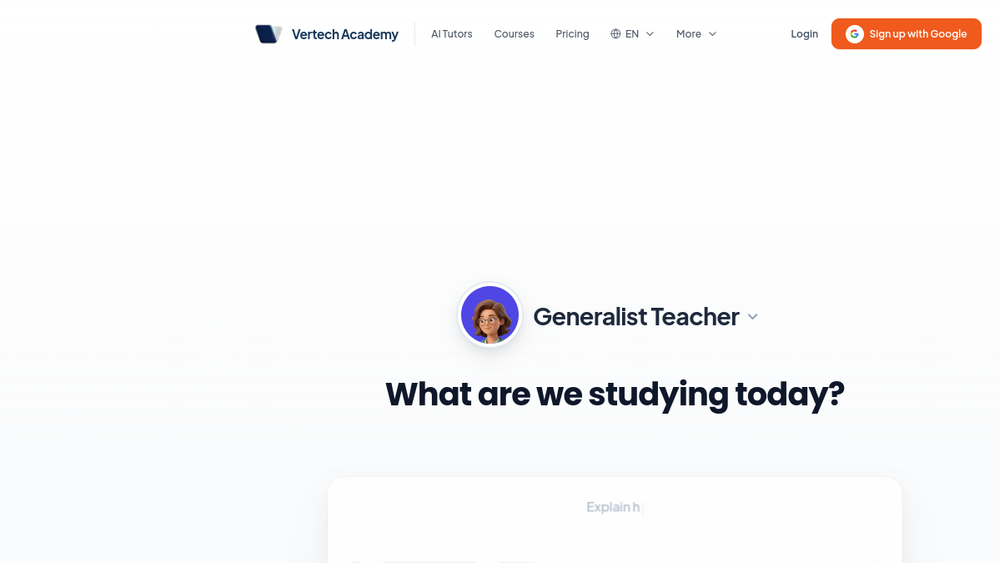 Screenshot of vertech academy