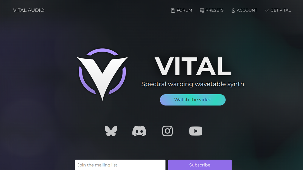 Screenshot of vital