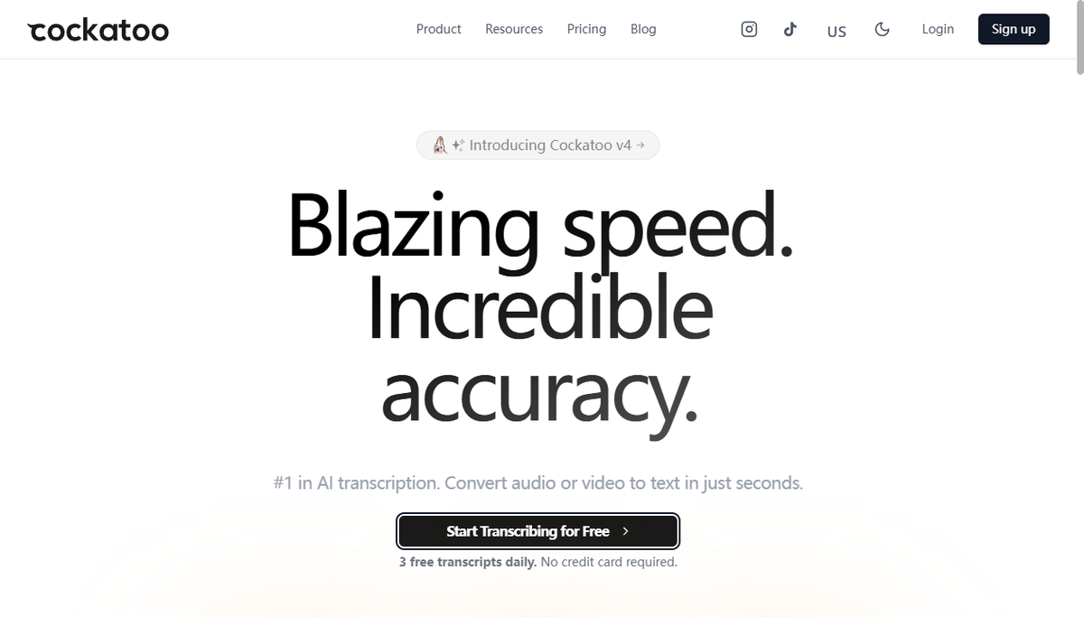 Screenshot of cockatoo