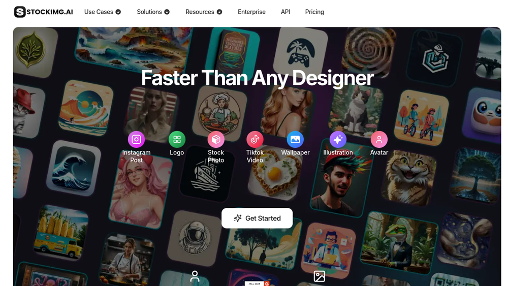 Screenshot of stockimg ai