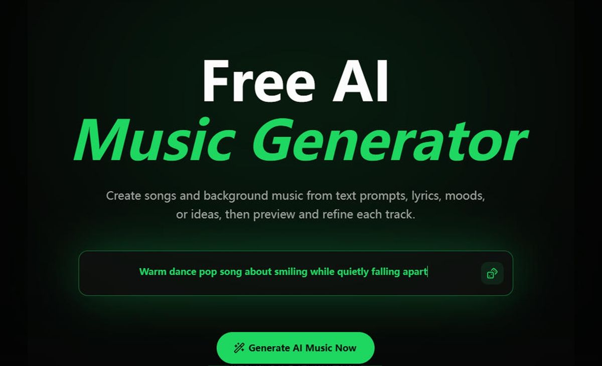 image of Free ai Music Creator 