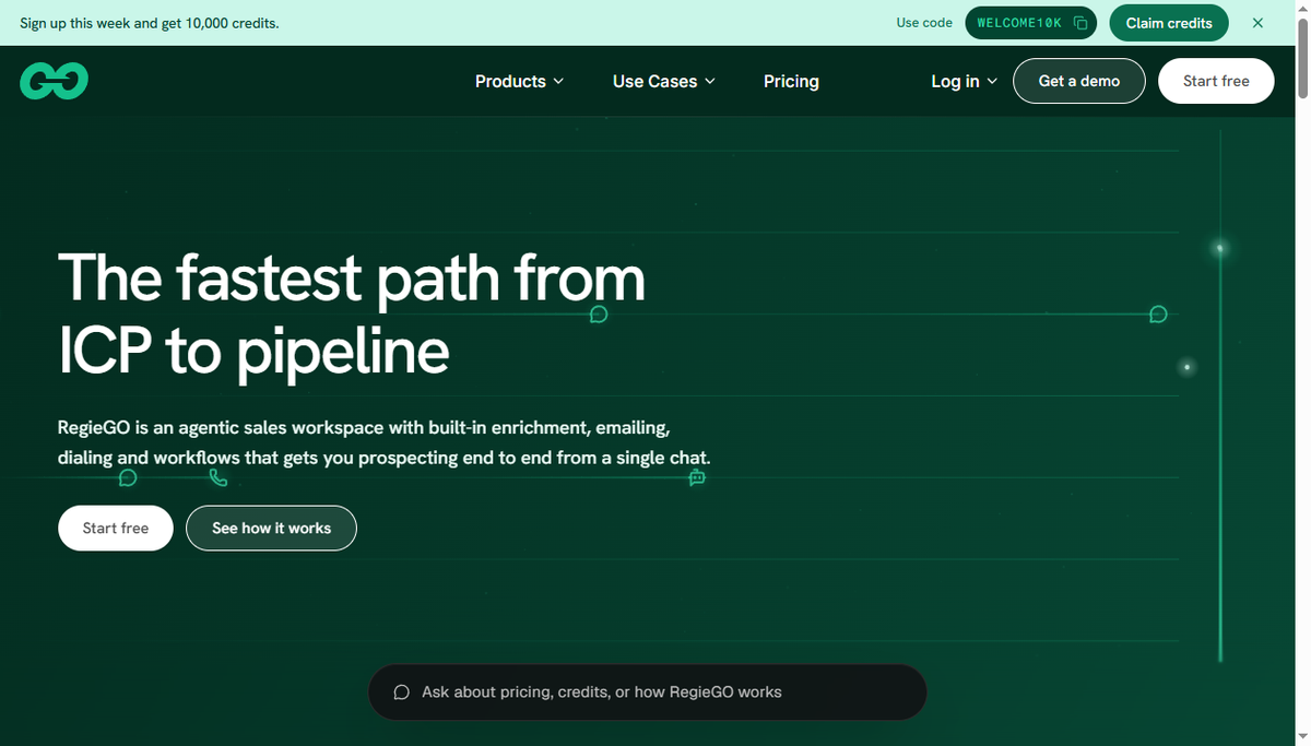 Screenshot of regie
