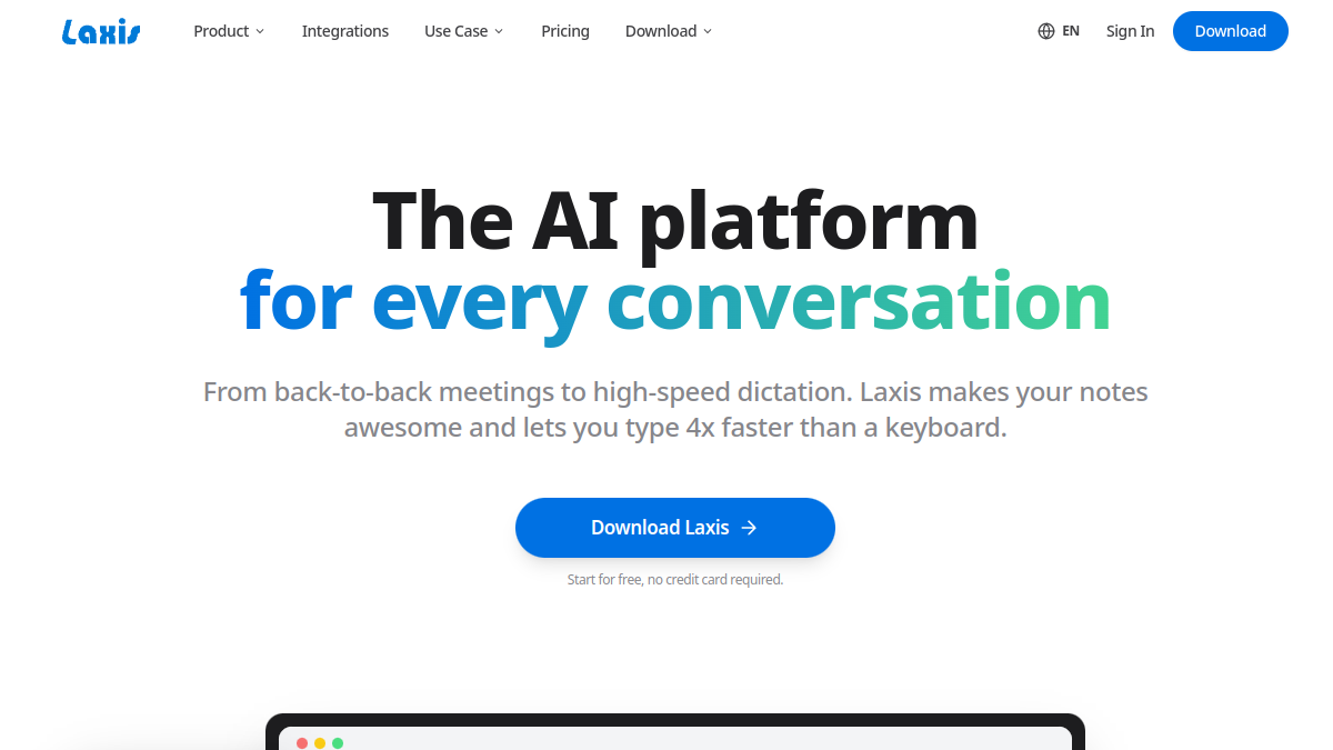 Screenshot of laxis