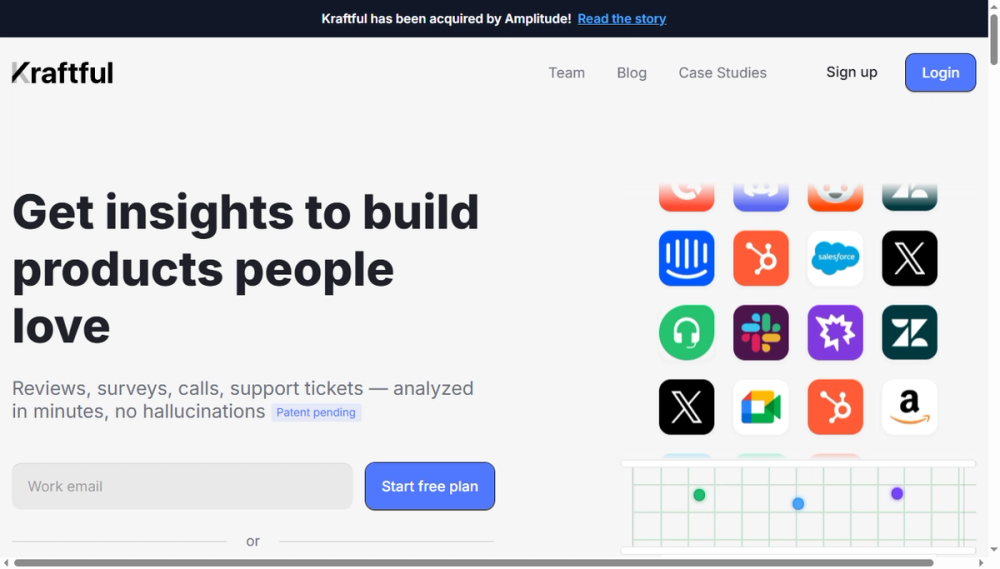 Screenshot of kraftful