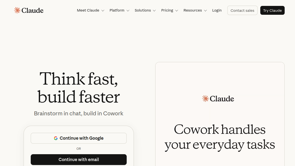 Screenshot of claude