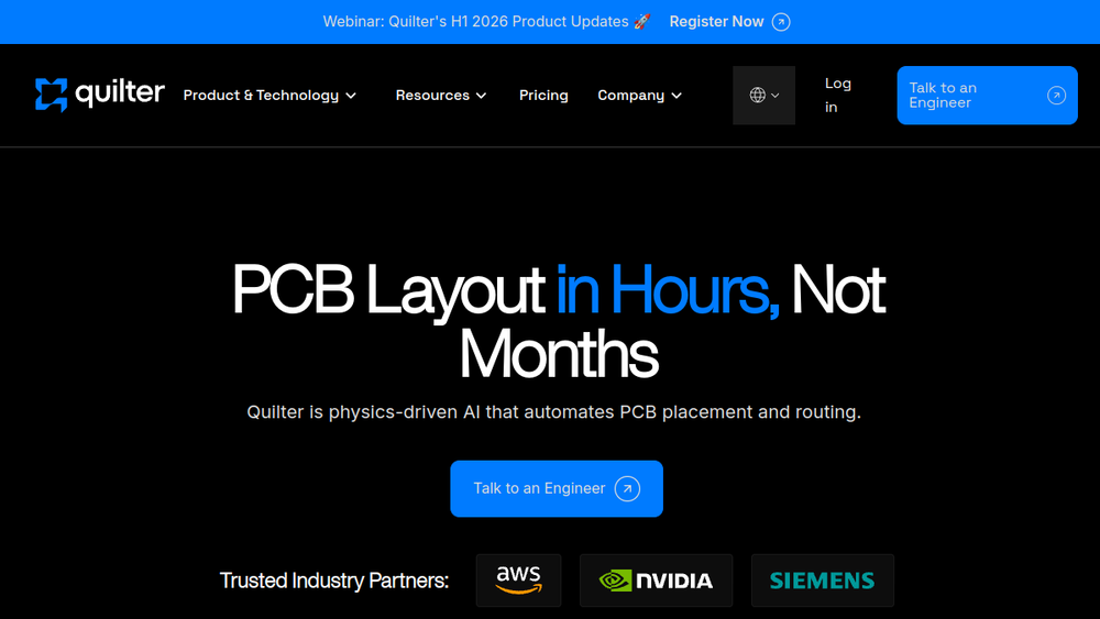 Screenshot of quilter