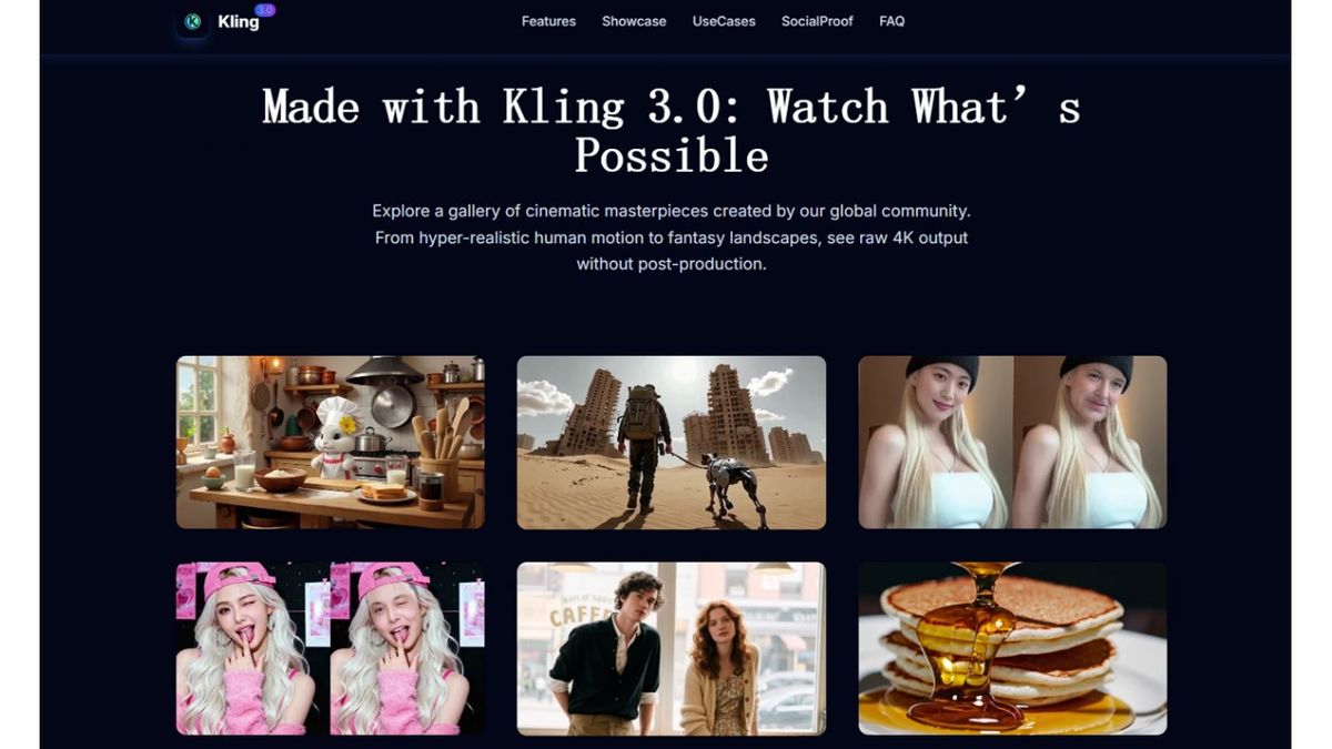 image of Kling 3.0 AI Video Generator