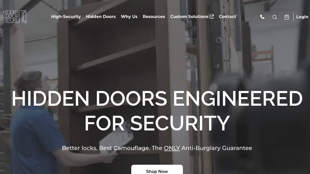 Screenshot of hidden door