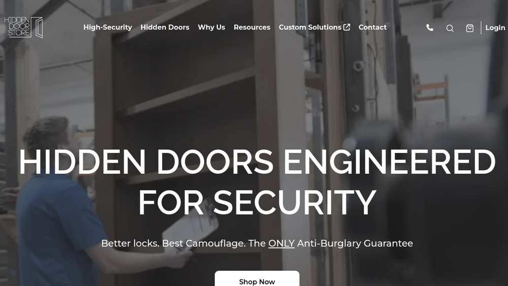 Screenshot of hidden door
