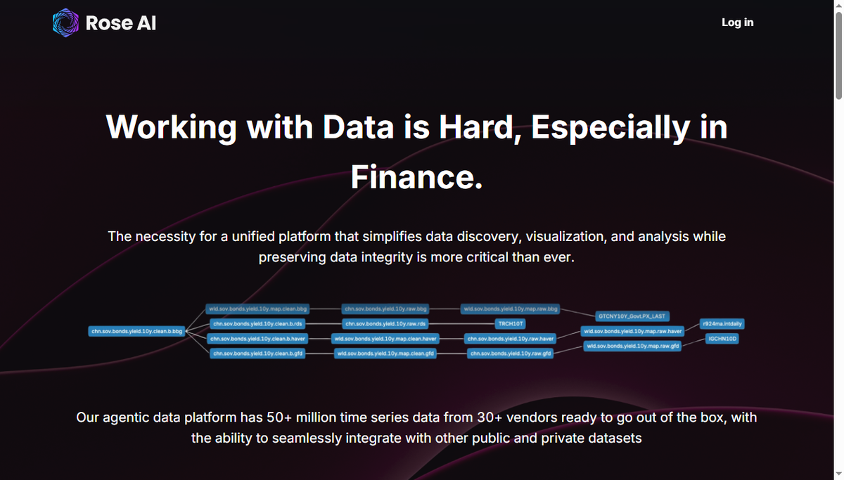 Screenshot of rose ai