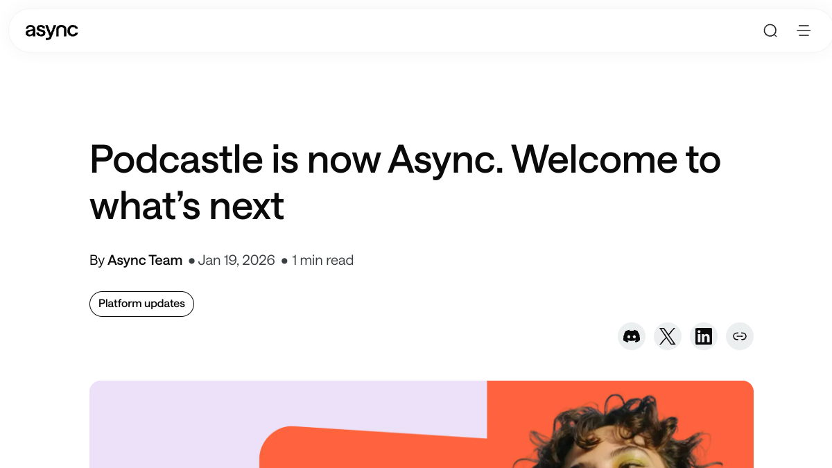 Screenshot of podcastle