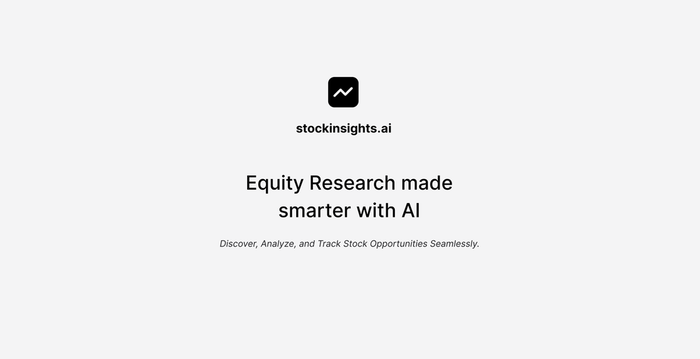 Screenshot of stockinsights ai