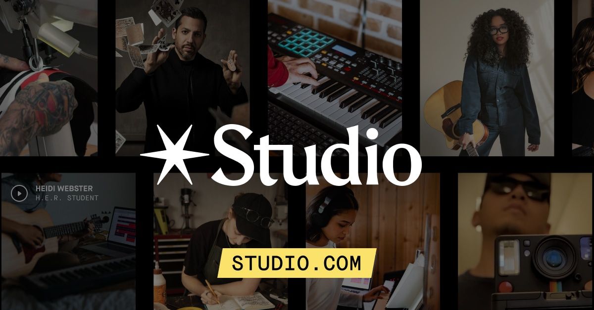Screenshot of studio