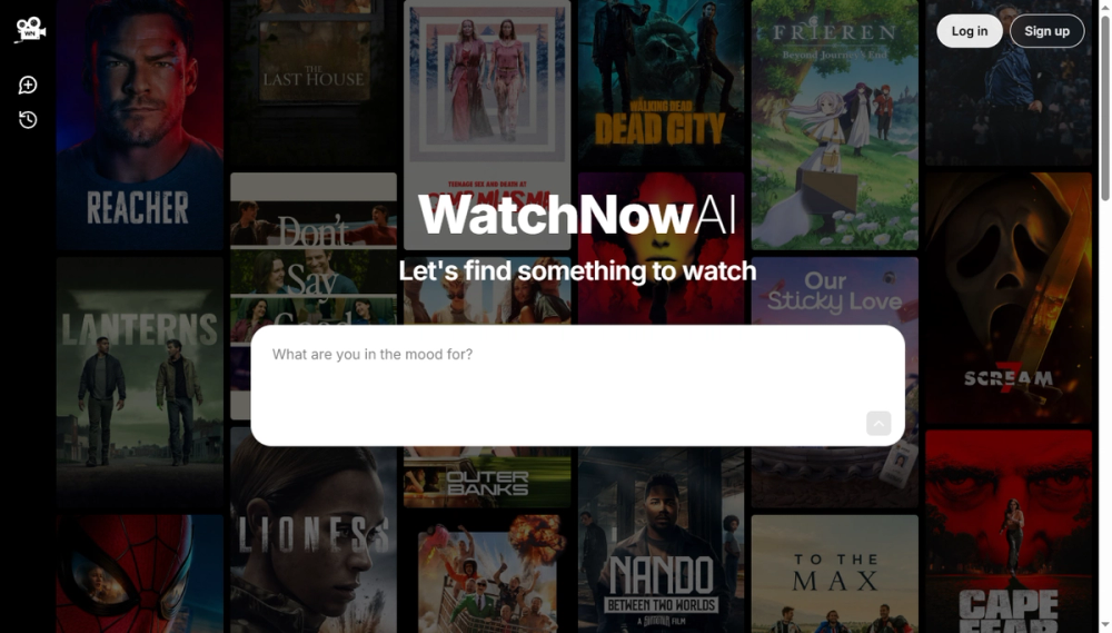Screenshot of watchnow ai