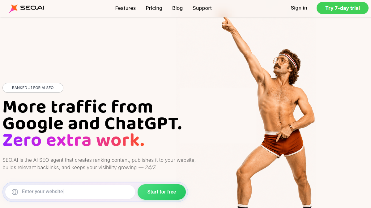 Screenshot of seo ai