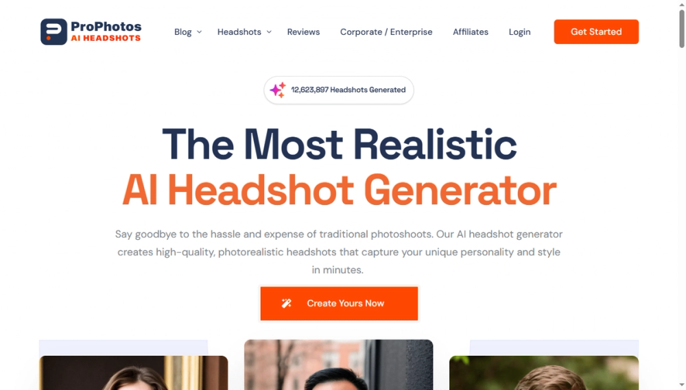 Screenshot of prophotos