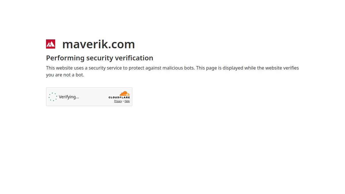 Screenshot of maverick