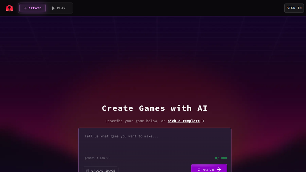Screenshot of rosebud
