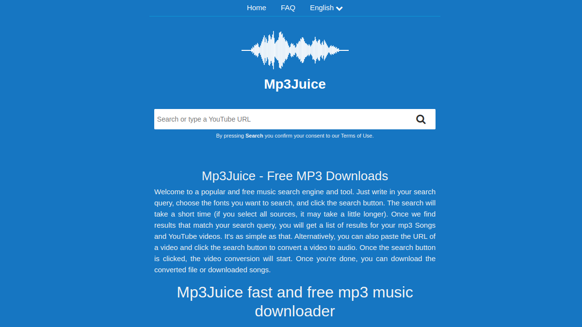 Screenshot of juice