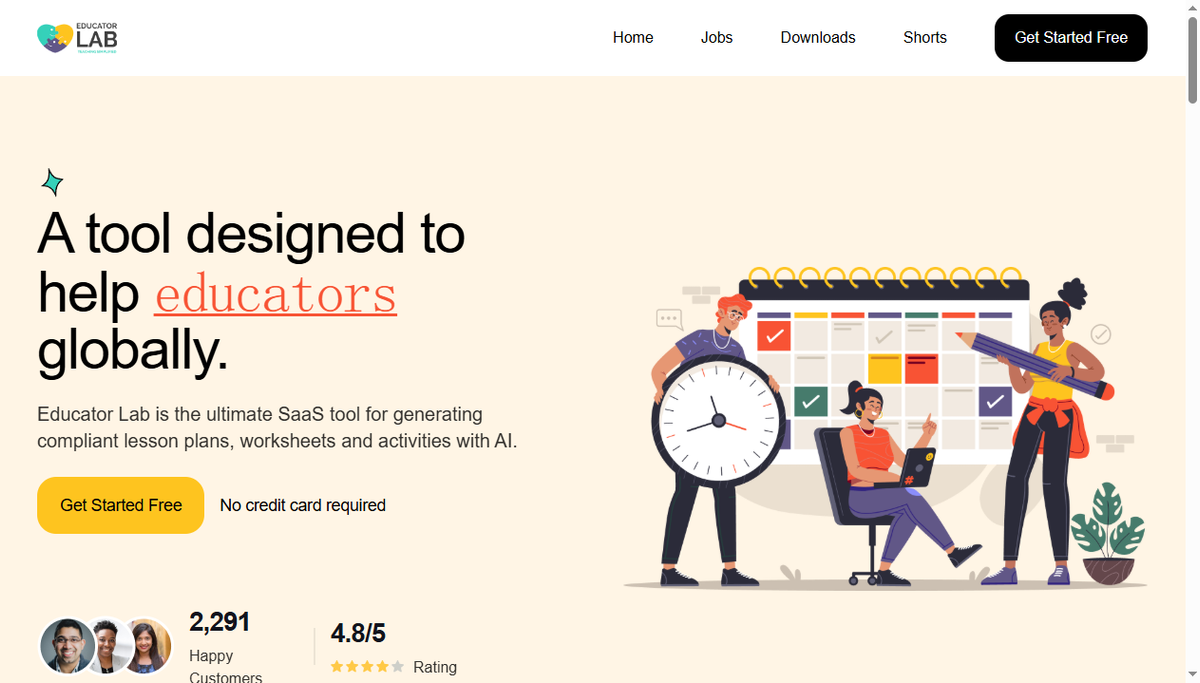 Screenshot of educatorlab