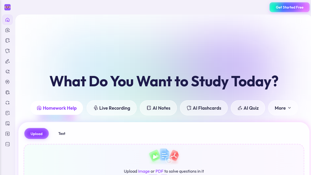 Screenshot of studyx