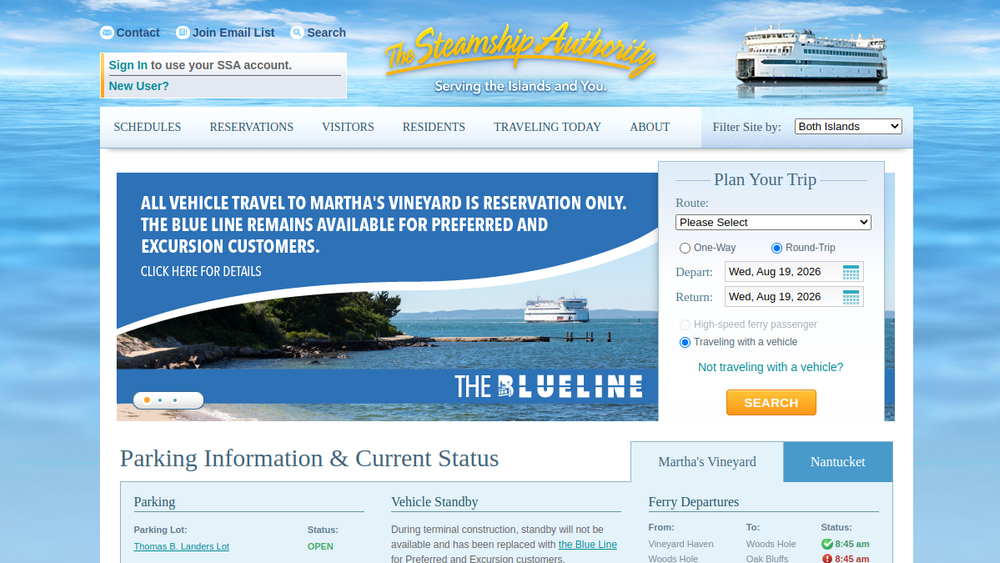 Screenshot of steamship