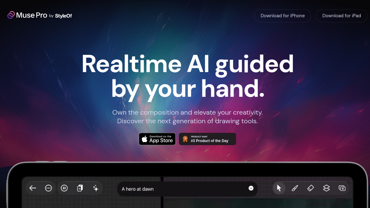 Screenshot of muse pro