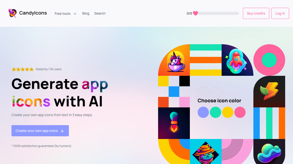 Screenshot of candyicons