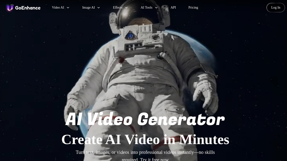 Screenshot of goenhance ai