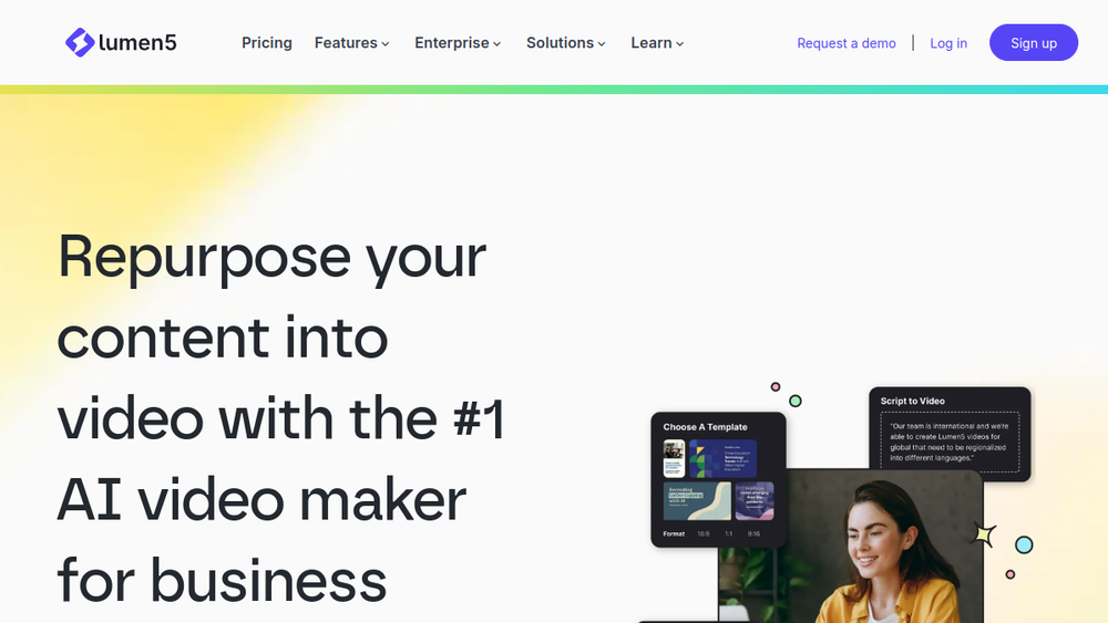 Screenshot of lumen5