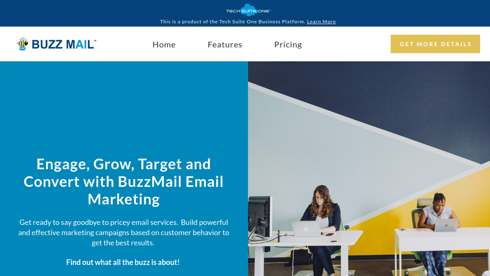 Screenshot of buzz mail