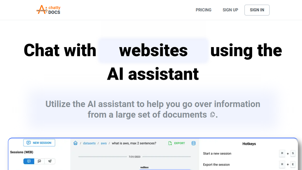 Screenshot of chattydocs Screenshot of chattydocs