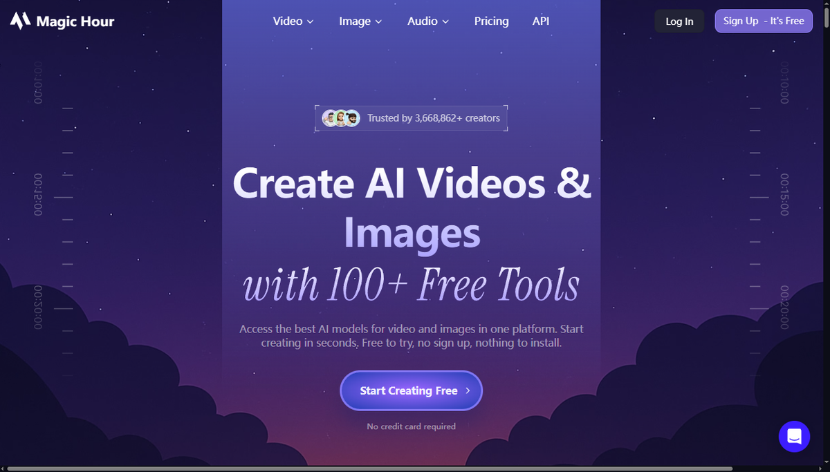 Screenshot of magic hour