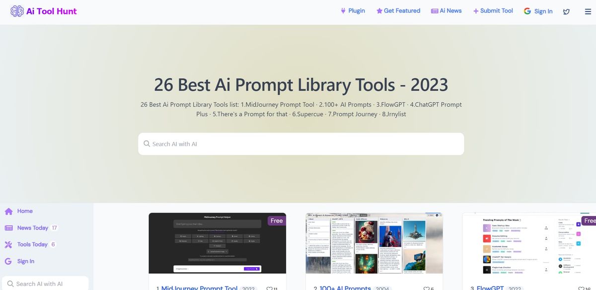 Screenshot of promptextend