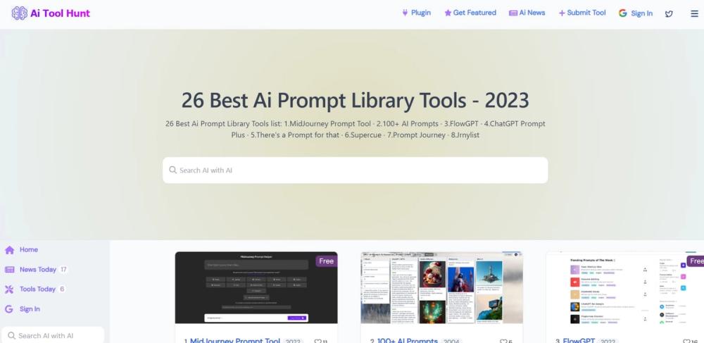 Screenshot of promptextend
