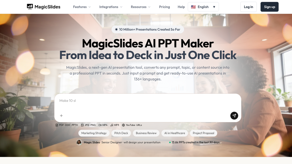 Screenshot of magicslides