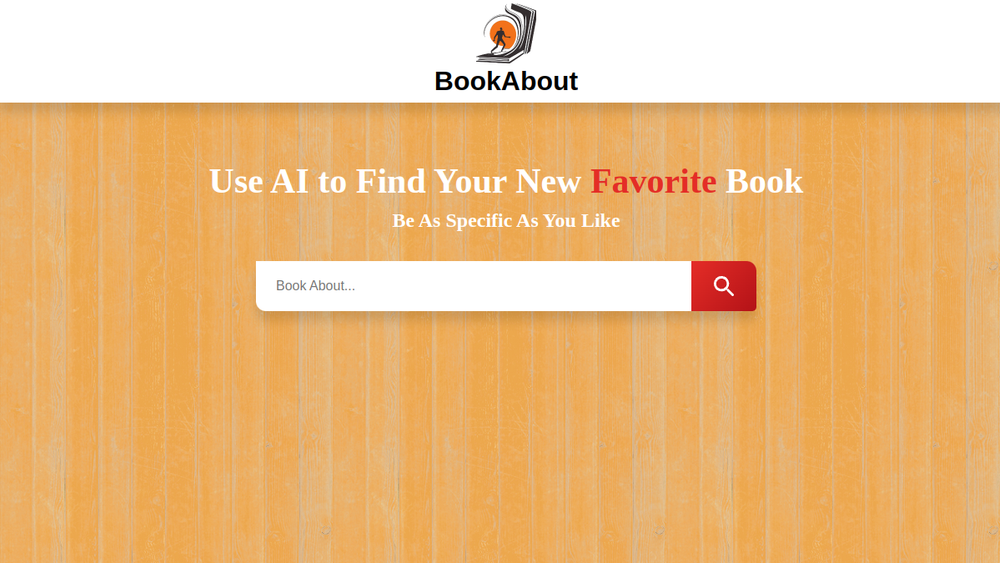 Screenshot of bookabout
