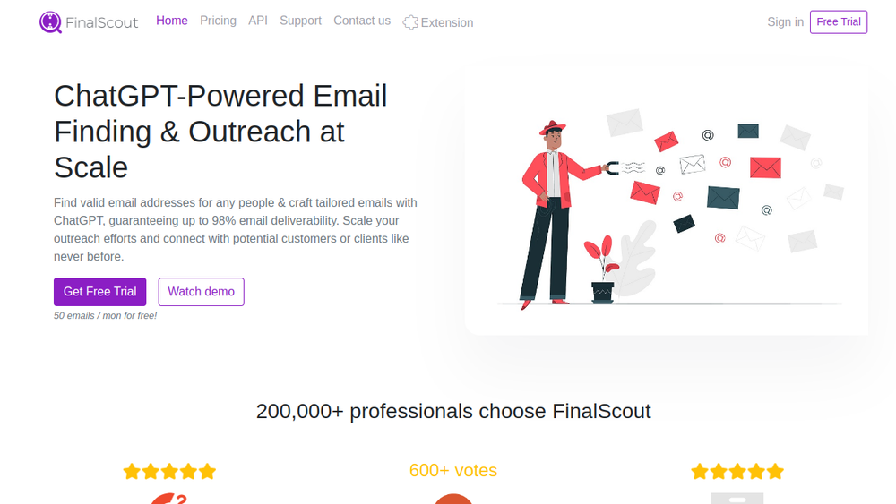 Screenshot of finalscout