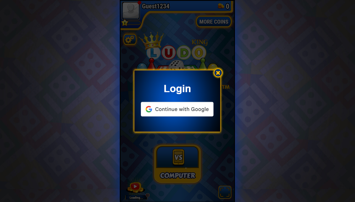 Screenshot of ludo