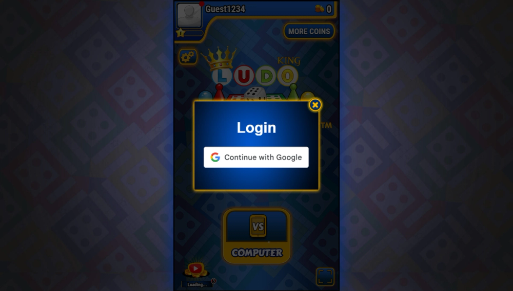 Screenshot of ludo