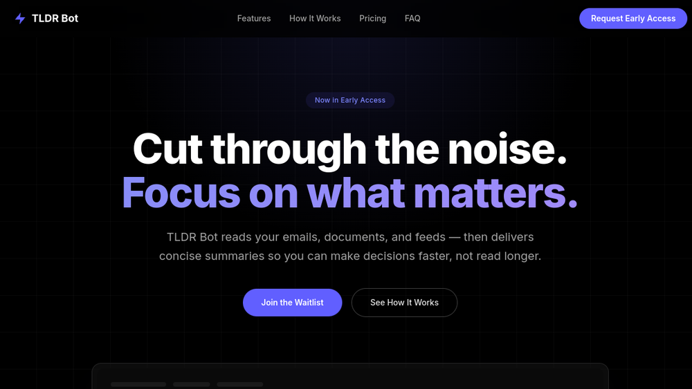 Screenshot of tldr bot