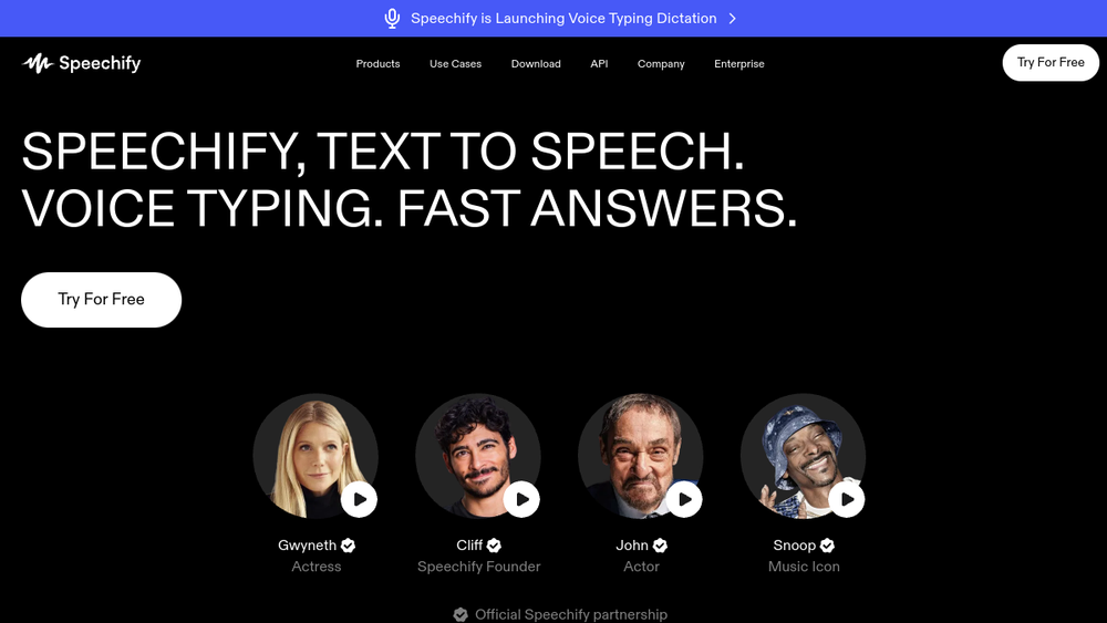 Screenshot of speechify Screenshot of speechify