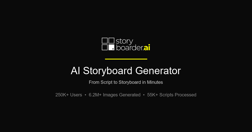 Screenshot of storyboarder ai