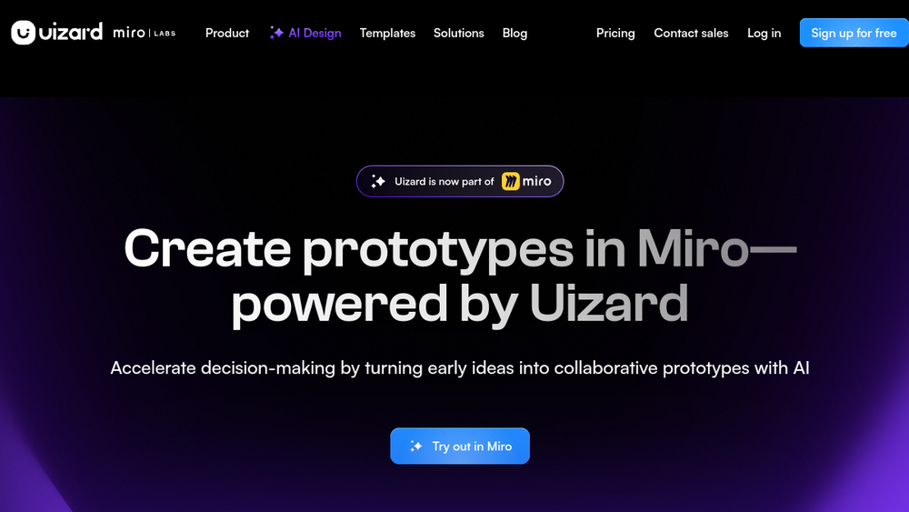 Screenshot of uizard Screenshot of uizard