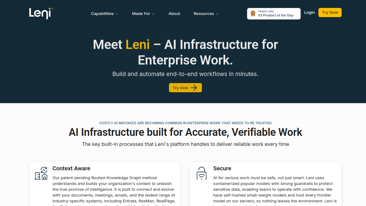 Screenshot of leni