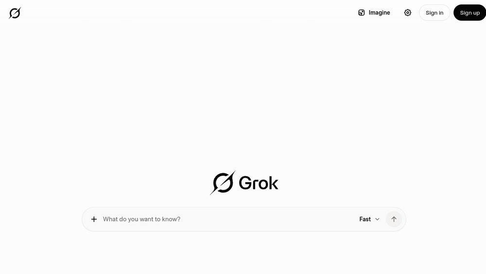 Screenshot of grok