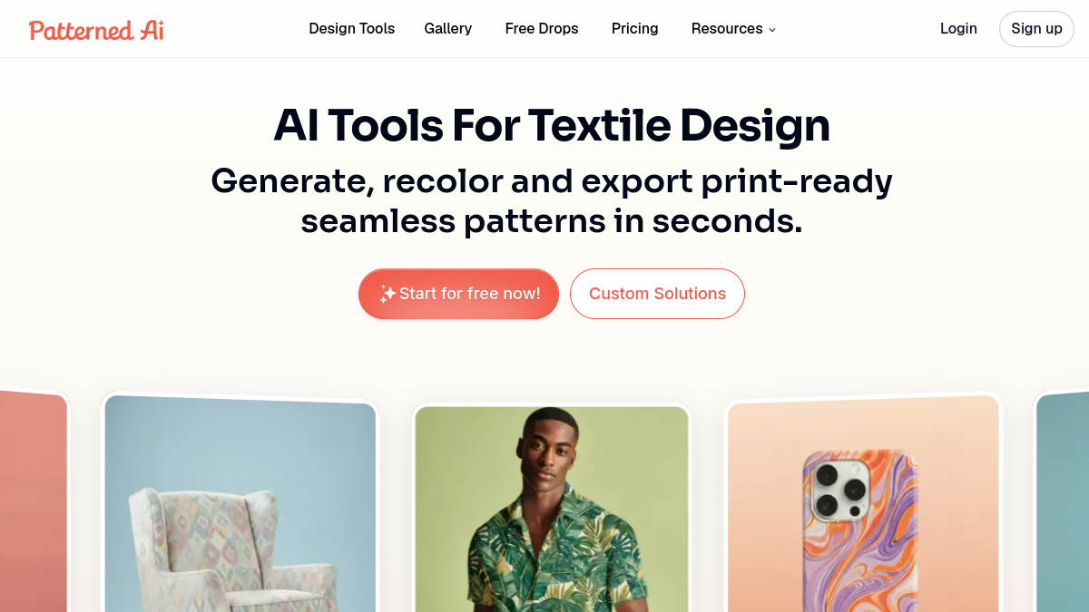 Screenshot of patterned ai